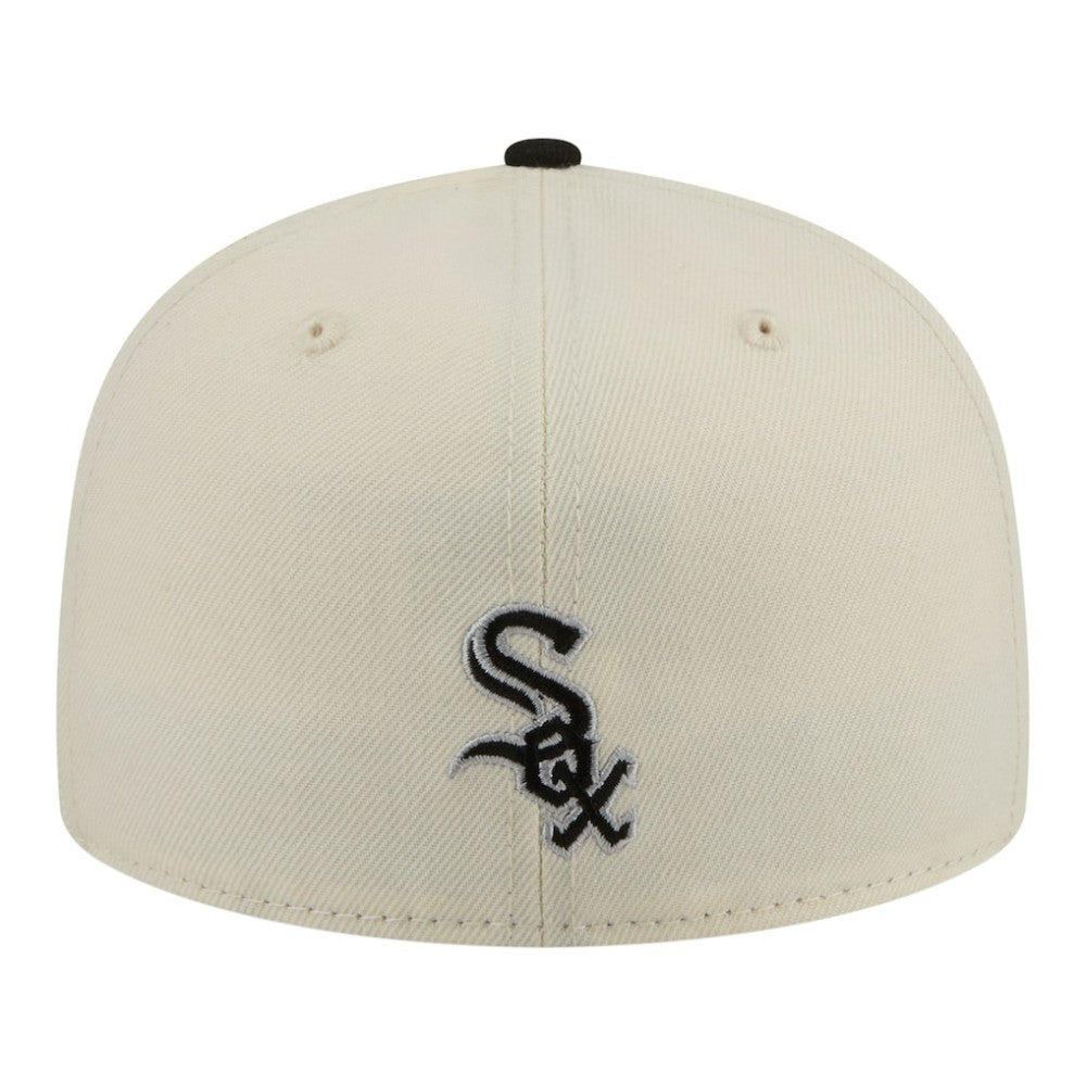 Chicago White Sox Two-Tone Stitch 59FIFTY Fitted Hat Cream