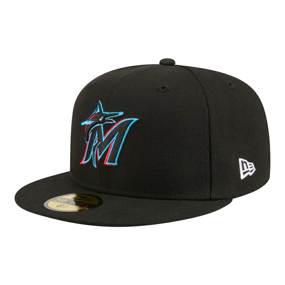 Miami Marlins Hidden Hit 59FIFTY Fitted Hat Black