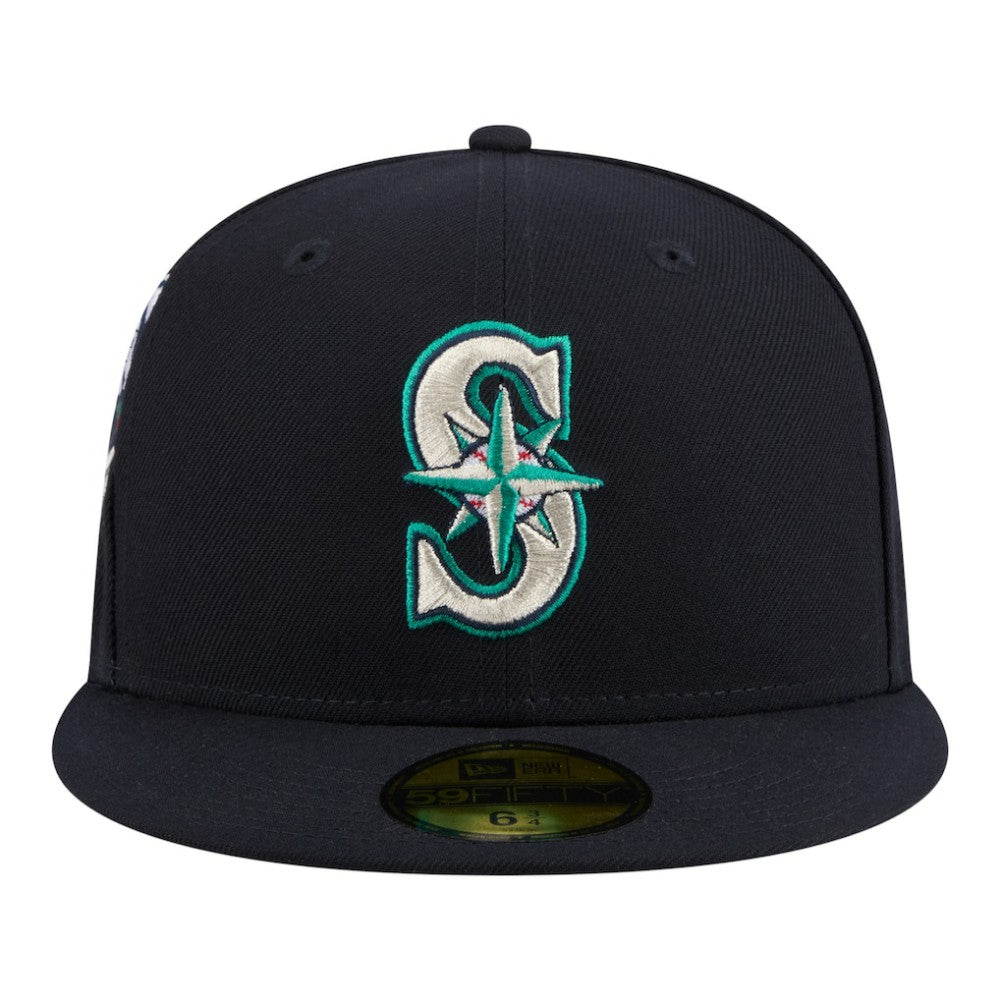 Seattle Mariners Hidden Hit 59FIFTY Fitted Hat Navy