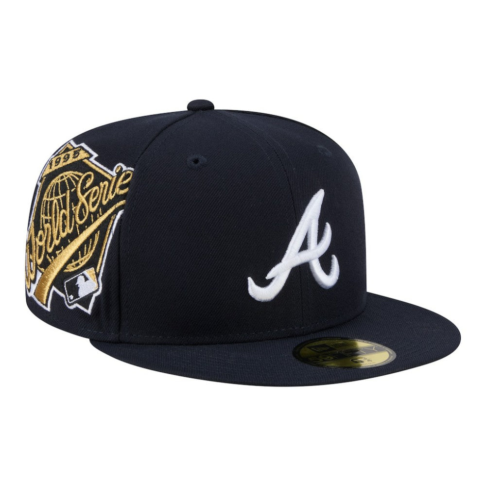 Atlanta Braves Hidden Hit 59FIFTY Fitted Hat Navy