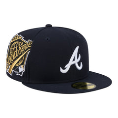 Atlanta Braves Hidden Hit 59FIFTY Fitted Hat Navy