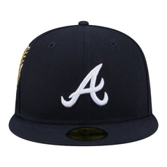 Atlanta Braves Hidden Hit 59FIFTY Fitted Hat Navy