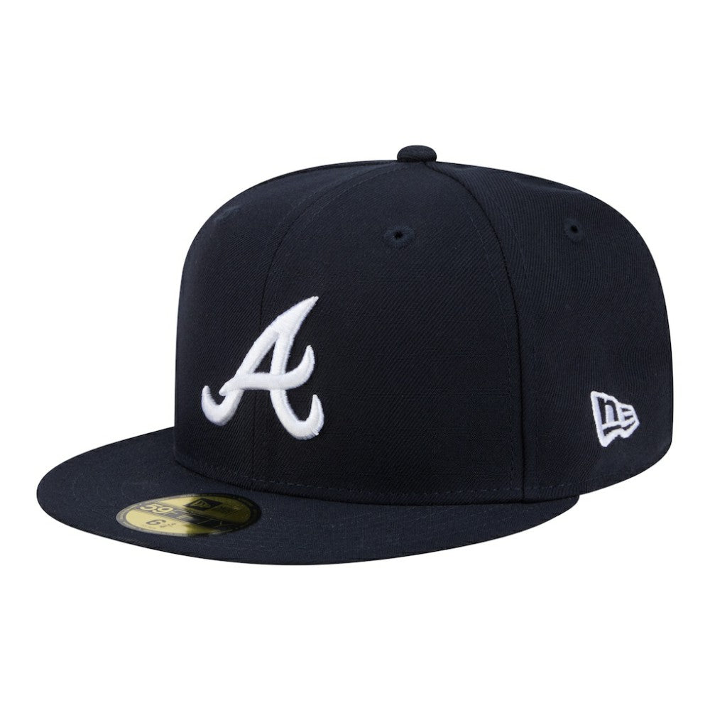 Atlanta Braves Hidden Hit 59FIFTY Fitted Hat Navy