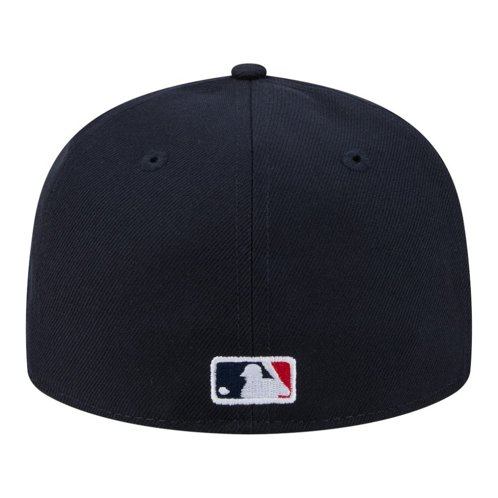Atlanta Braves Hidden Hit 59FIFTY Fitted Hat Navy