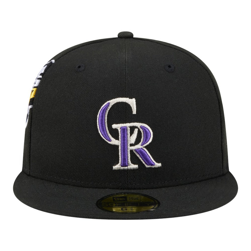 Colorado Rockies Hidden Hit 59FIFTY Fitted Hat Black