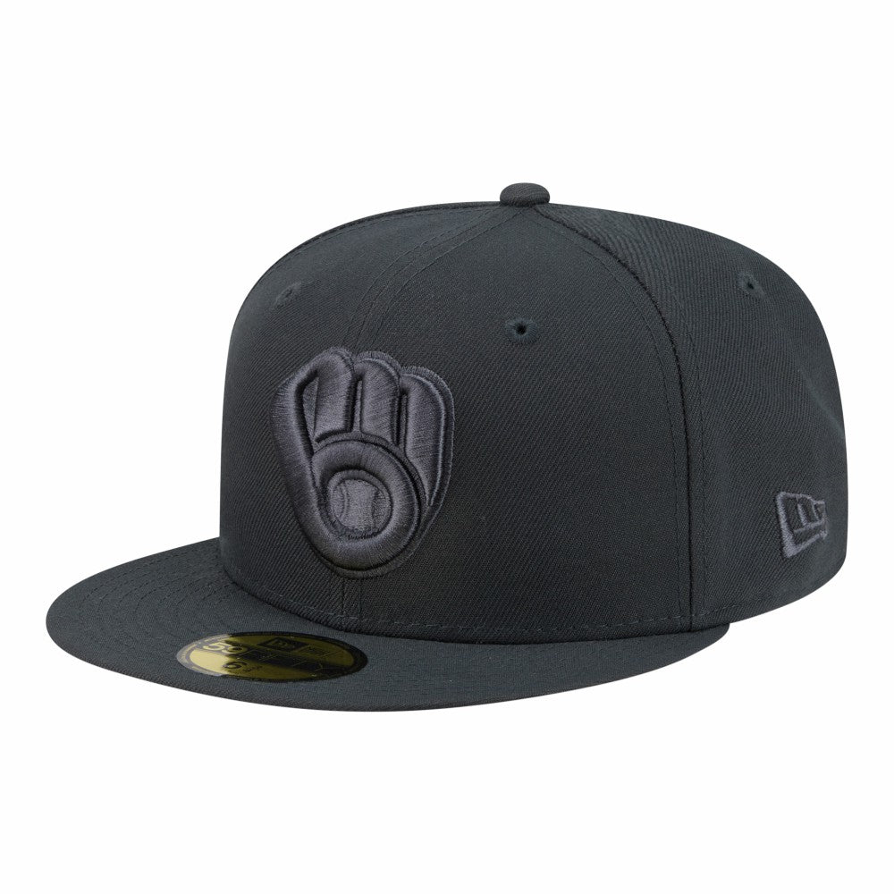 Milwaukee Brewers Color Pack 59FIFTY Fitted Hat Charcoal