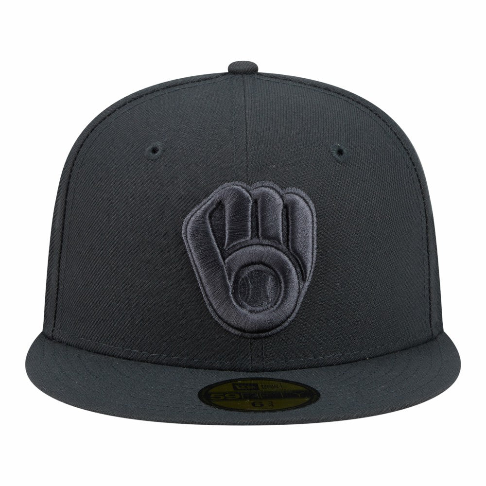 Milwaukee Brewers Color Pack 59FIFTY Fitted Hat Charcoal