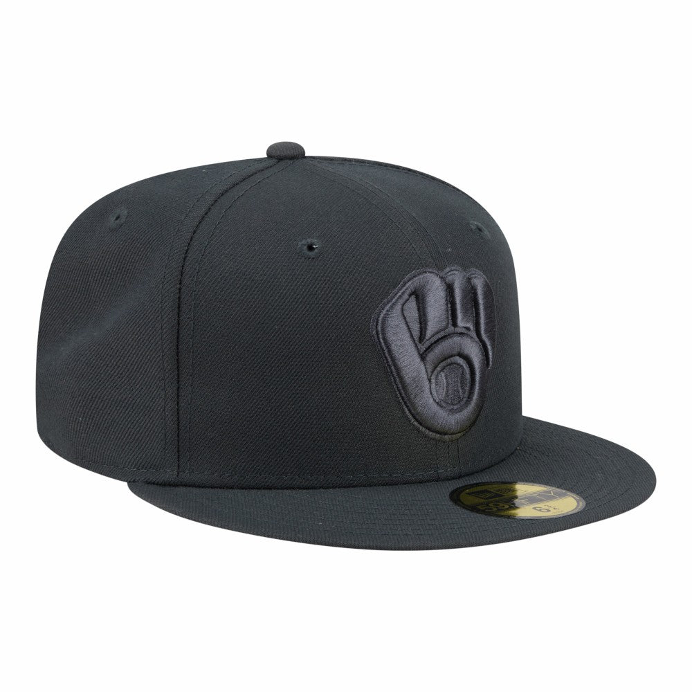 Milwaukee Brewers Color Pack 59FIFTY Fitted Hat Charcoal