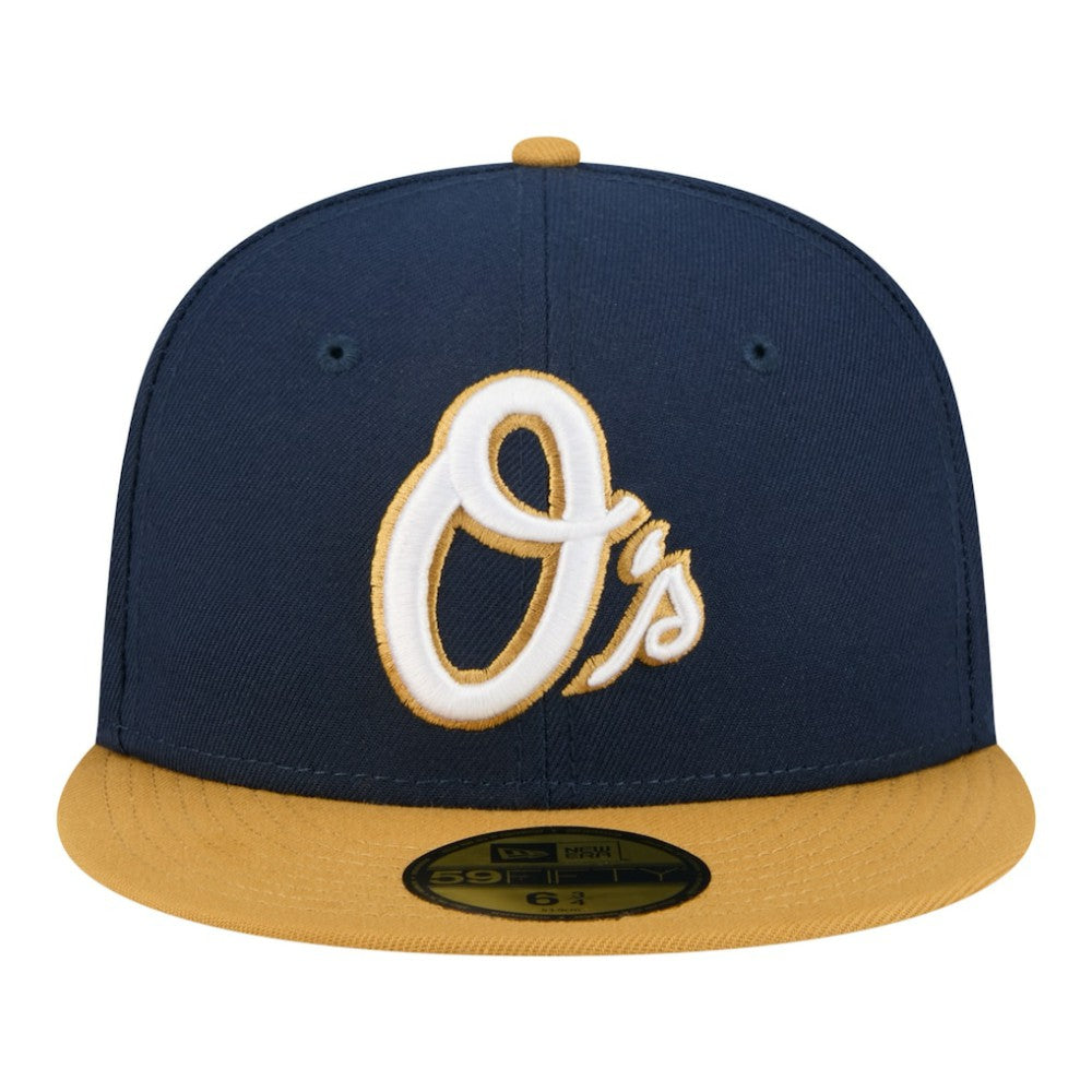 Baltimore Orioles Two-Tone Color Pack 59FIFTY Fitted Hat Navy/Khaki