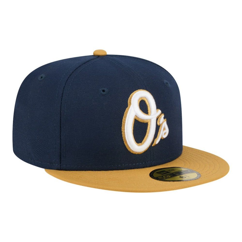 Baltimore Orioles Two-Tone Color Pack 59FIFTY Fitted Hat Navy/Khaki