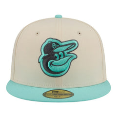 Baltimore Orioles Two-Tone Color Pack 59FIFTY Fitted Hat Light Beige/Turquoise