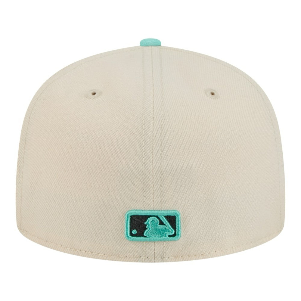 Chicago Cubs Two-Tone Color Pack 59FIFTY Fitted Hat Light Beige/Turquoise