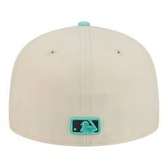 Chicago Cubs Two-Tone Color Pack 59FIFTY Fitted Hat Light Beige/Turquoise