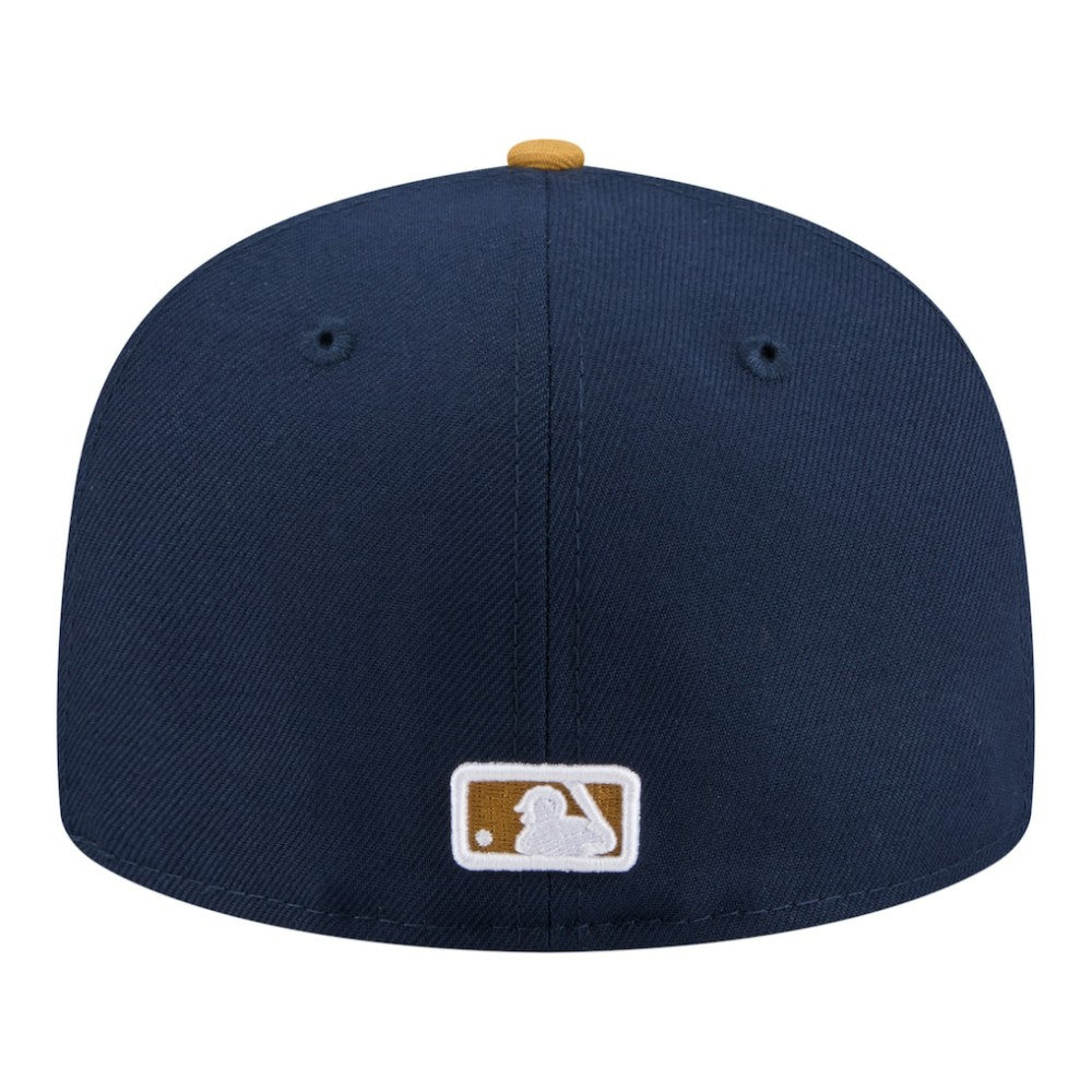 Chicago Cubs Two-Tone Color Pack 59FIFTY Fitted Hat Navy/Khaki