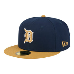 Detroit Tigers Two-Tone Color Pack 59FIFTY Fitted Hat Navy/Khaki