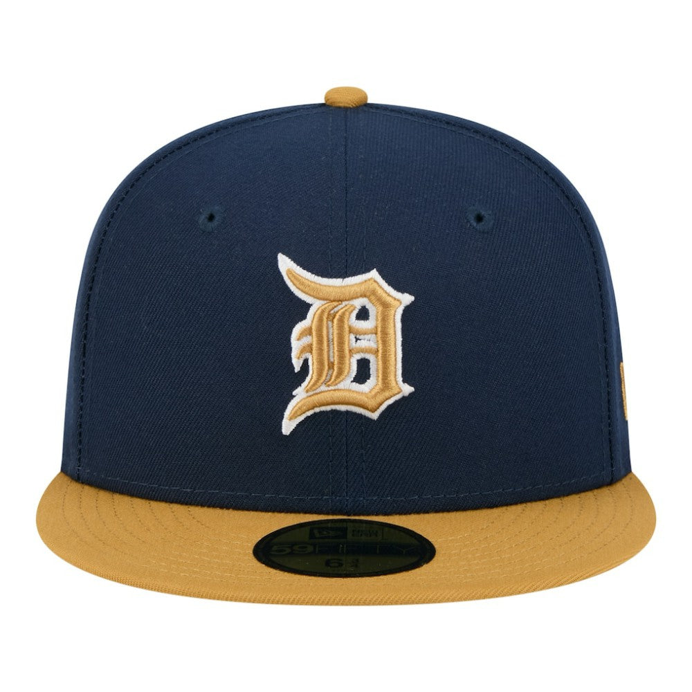 Detroit Tigers Two-Tone Color Pack 59FIFTY Fitted Hat Navy/Khaki