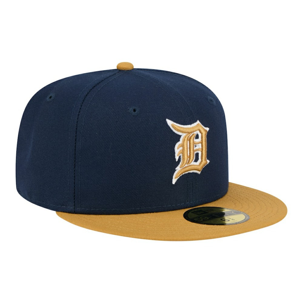 Detroit Tigers Two-Tone Color Pack 59FIFTY Fitted Hat Navy/Khaki
