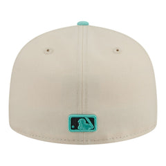 Los Angeles Dodgers Two-Tone Color Pack 59FIFTY Fitted Hat Light Beige/Turquoise