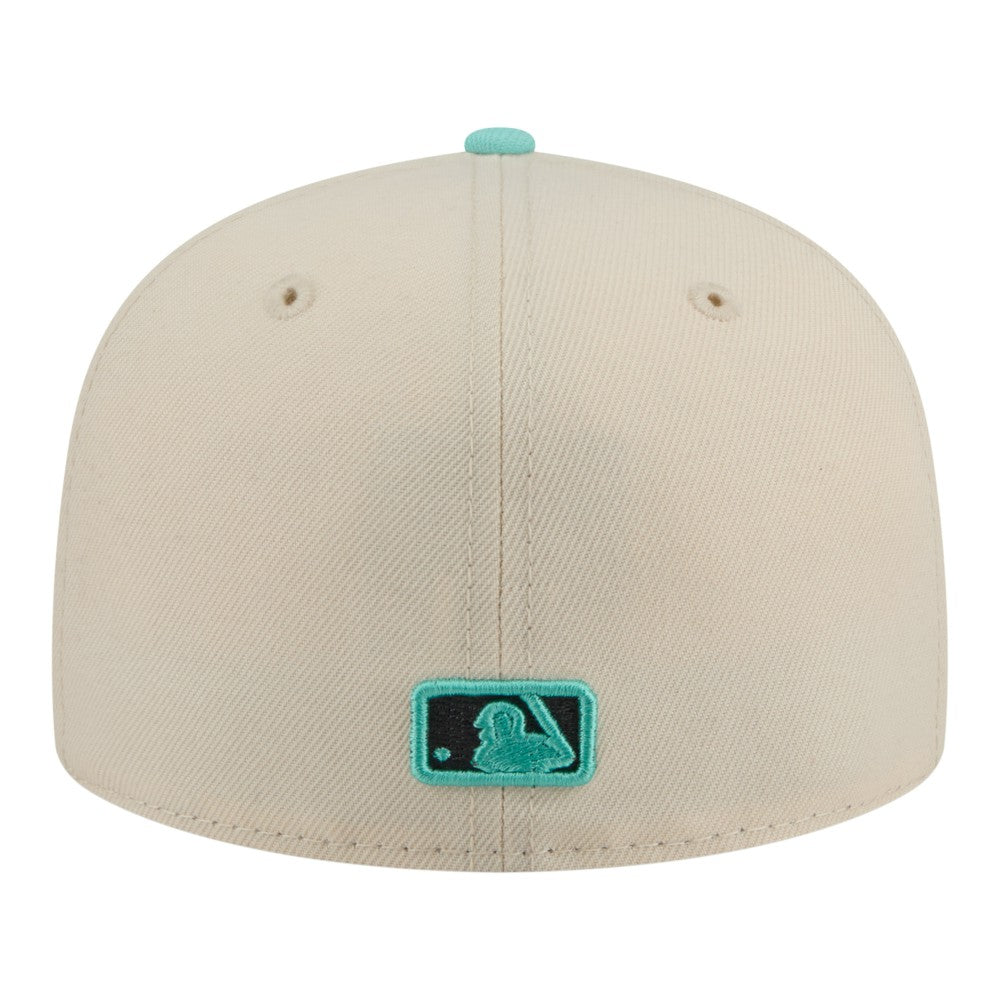 Los Angeles Angels Two-Tone Color Pack 59FIFTY Fitted Hat Light Beige/Turquoise