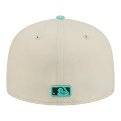 New York Yankees Two-Tone Color Pack 59FIFTY Fitted Hat Light Beige/Turquoise