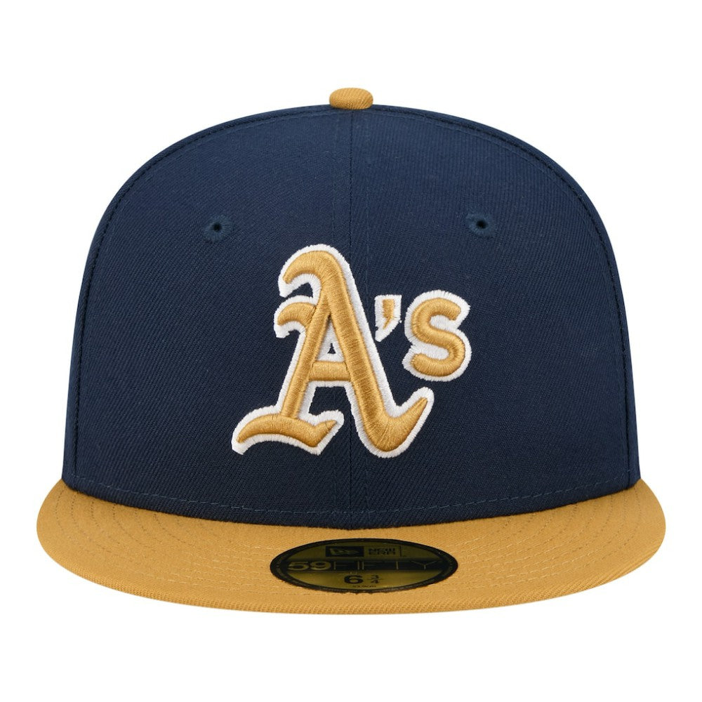 Athletics Two-Tone Color Pack 59FIFTY Fitted Hat Navy/Khaki