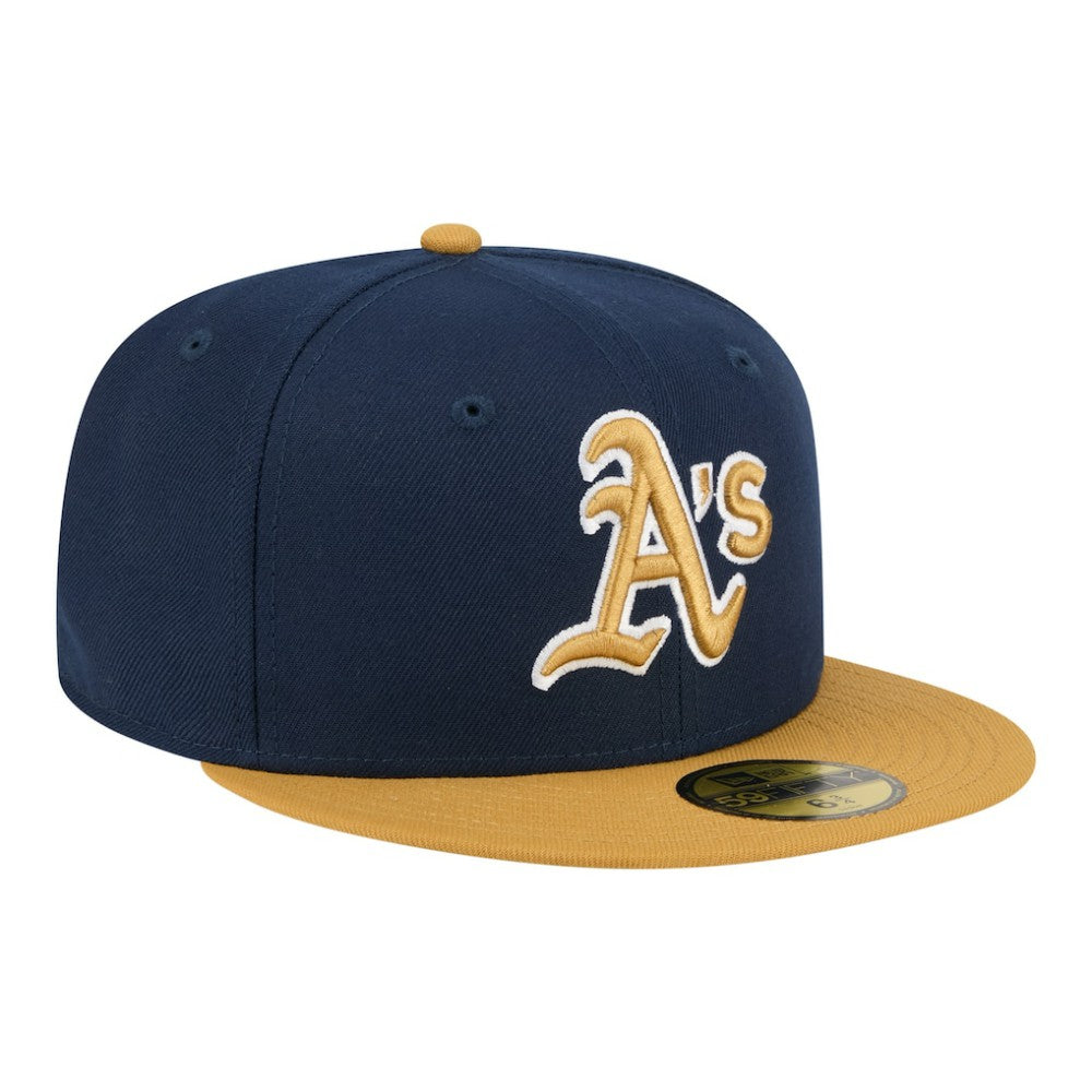 Athletics Two-Tone Color Pack 59FIFTY Fitted Hat Navy/Khaki
