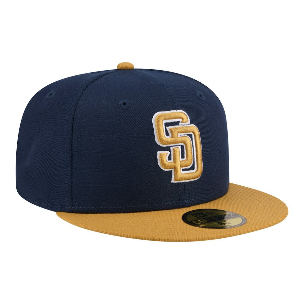 San Diego Padres Two-Tone Color Pack 59FIFTY Fitted Hat Navy/Khaki
