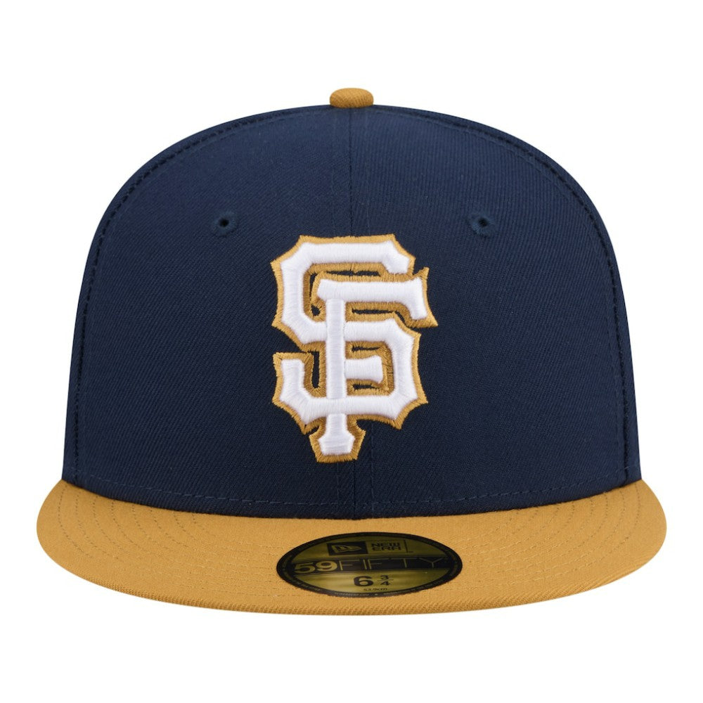 San Francisco Giants Two-Tone Color Pack 59FIFTY Fitted Hat Navy/Khaki