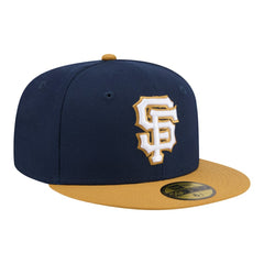 San Francisco Giants Two-Tone Color Pack 59FIFTY Fitted Hat Navy/Khaki