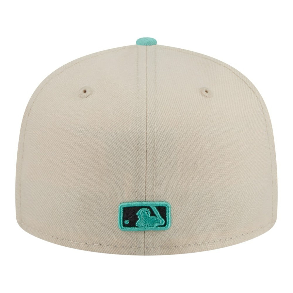 Seattle Mariners Two-Tone Color Pack 59FIFTY Fitted Hat Light Beige/Turquoise