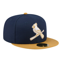 St. Louis Cardinals Two-Tone Color Pack 59FIFTY Fitted Hat Navy/Khaki