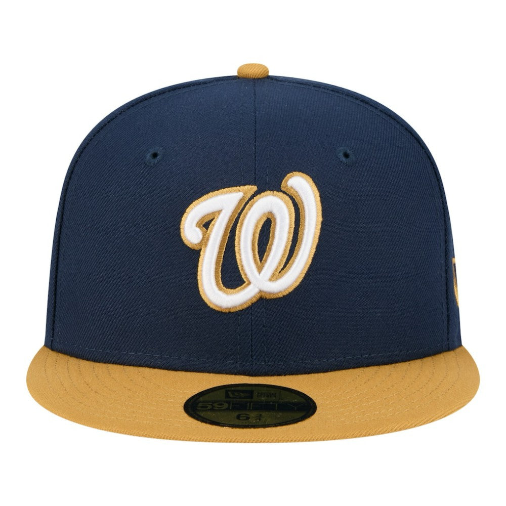 Washington Nationals Two-Tone Color Pack 59FIFTY Fitted Hat Navy/Khaki