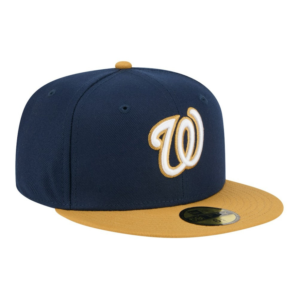 Washington Nationals Two-Tone Color Pack 59FIFTY Fitted Hat Navy/Khaki
