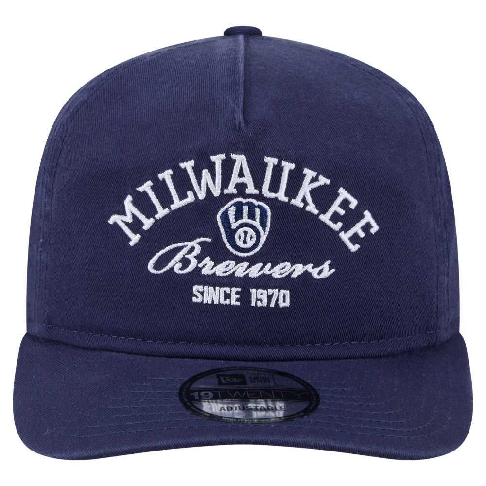 Milwaukee Brewers Stacked 19TWENTY Adjustable Hat Navy