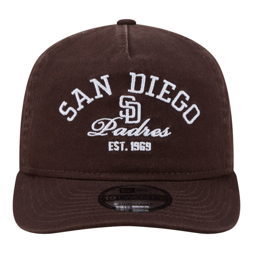 San Diego Padres Stacked 19TWENTY Adjustable Hat Brown