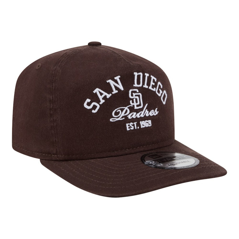 San Diego Padres Stacked 19TWENTY Adjustable Hat Brown