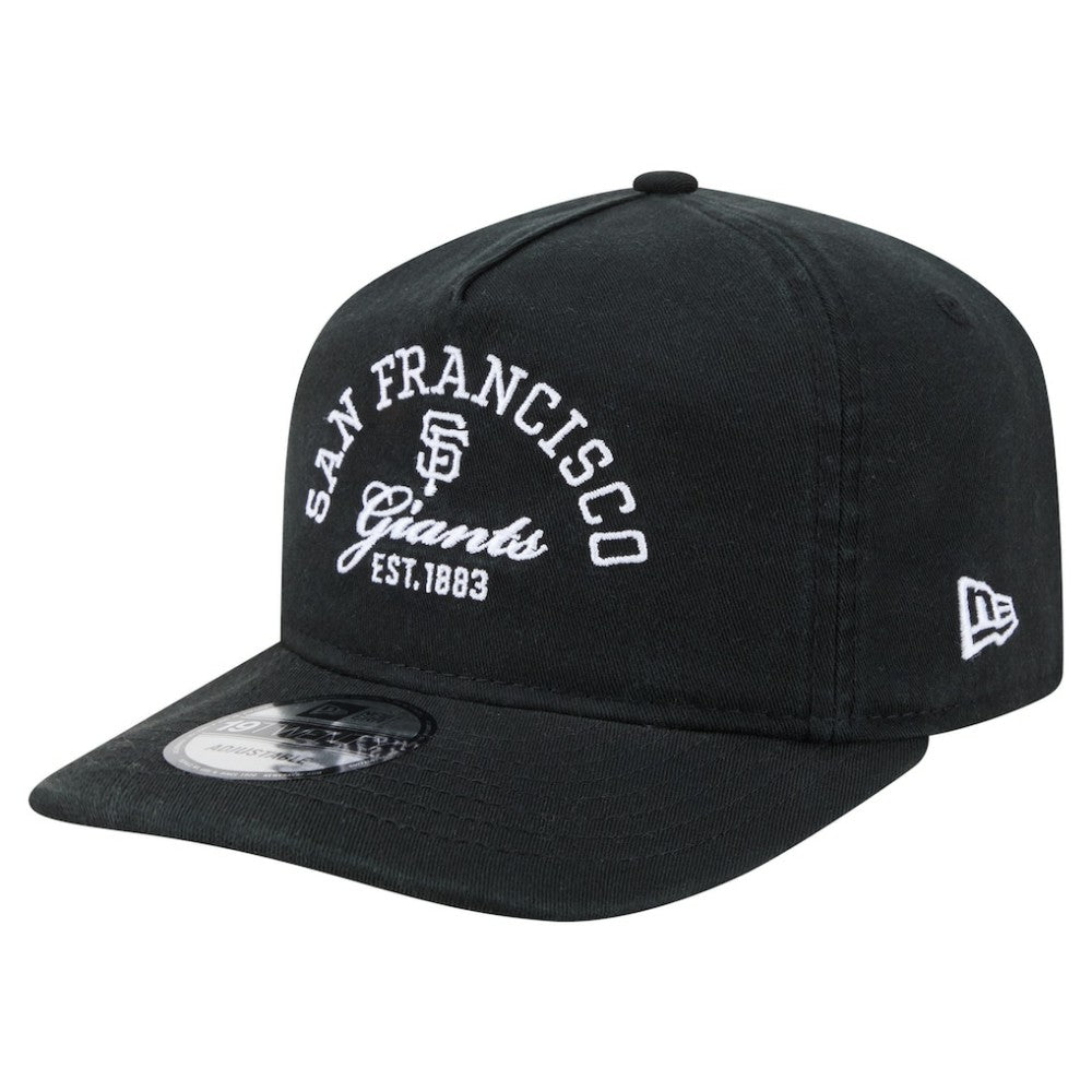 San Francisco Giants Stacked 19TWENTY Adjustable Hat Black