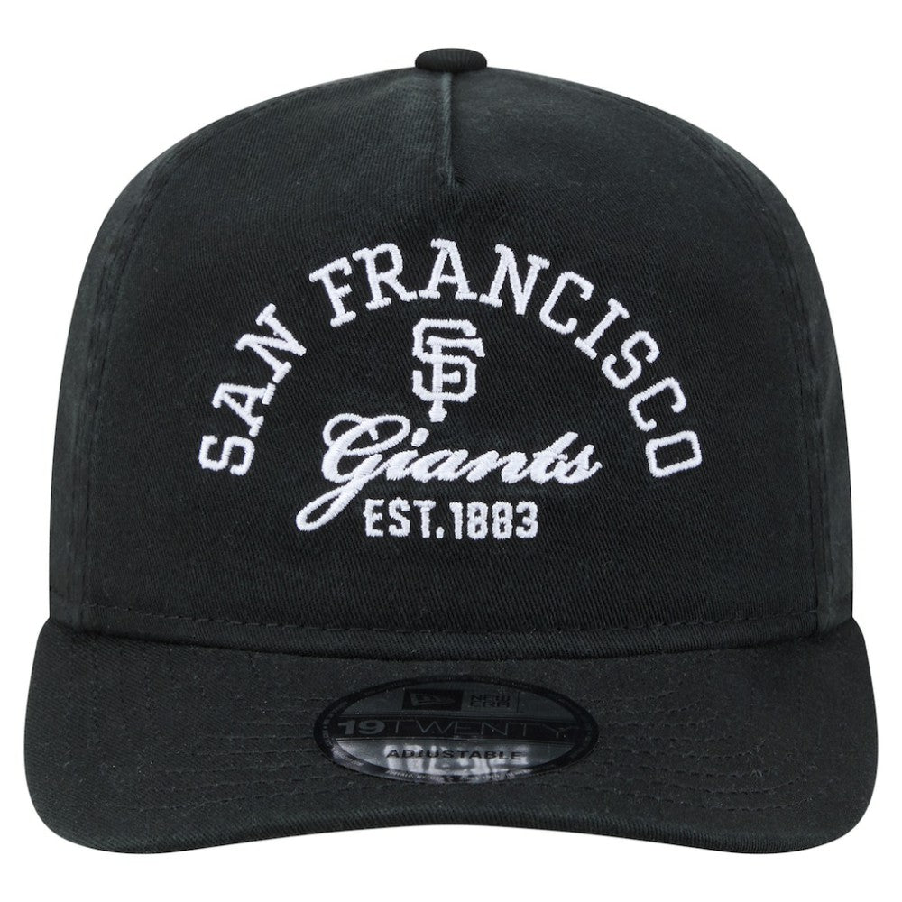 San Francisco Giants Stacked 19TWENTY Adjustable Hat Black