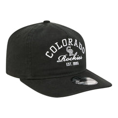 Colorado Rockies Stacked 19TWENTY Adjustable Hat Black