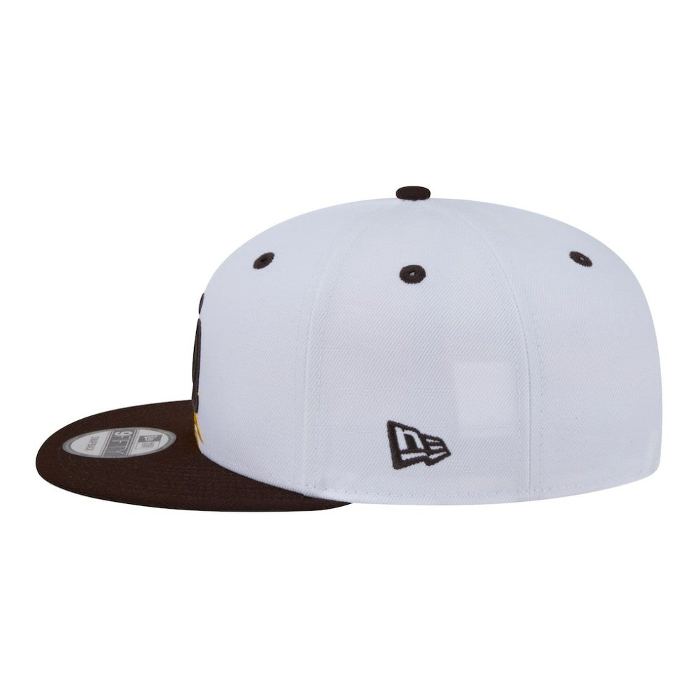 San Diego Padres 9FIFTY Snapback Hat White/Brown