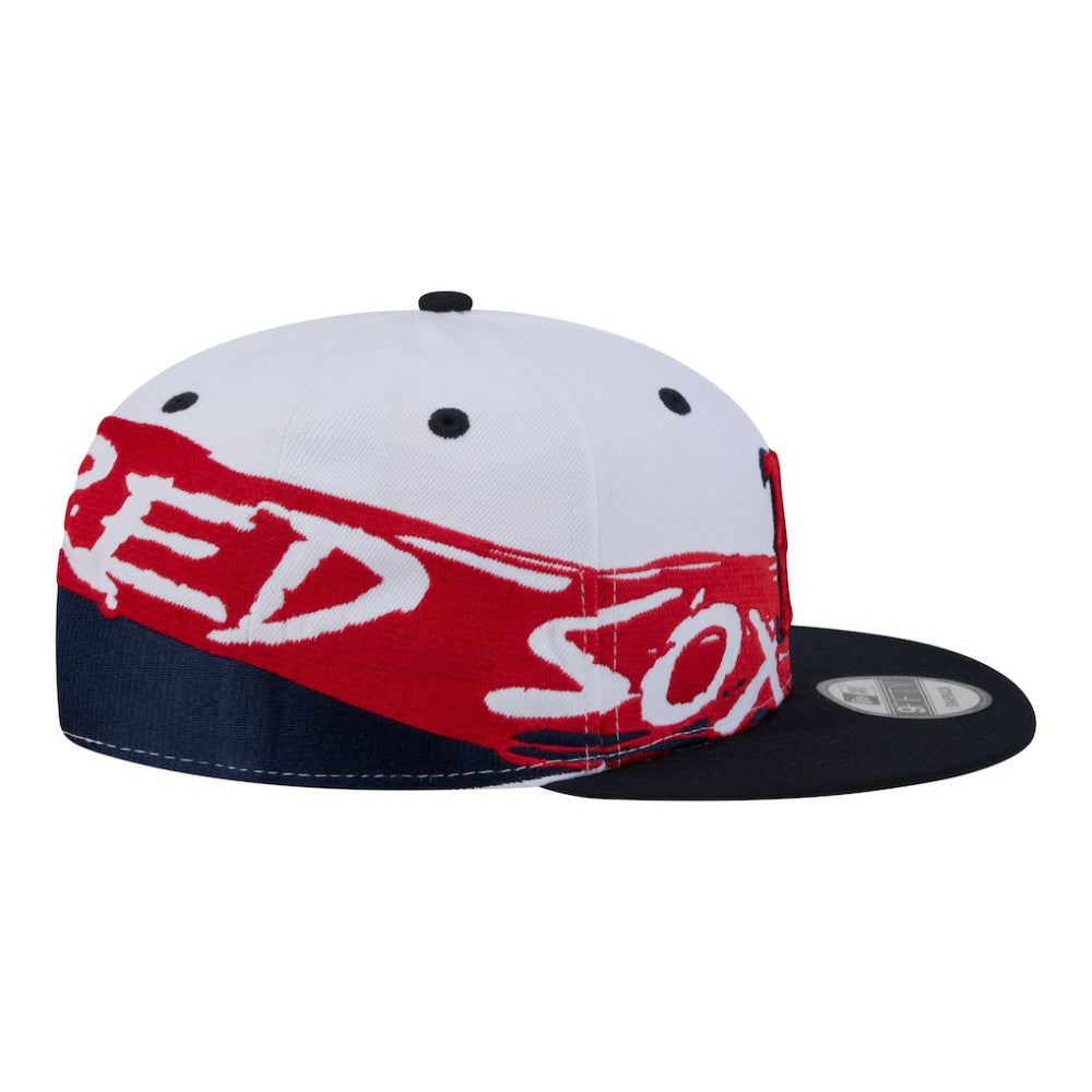 Boston Red Sox 9FIFTY Snapback Hat White/Navy