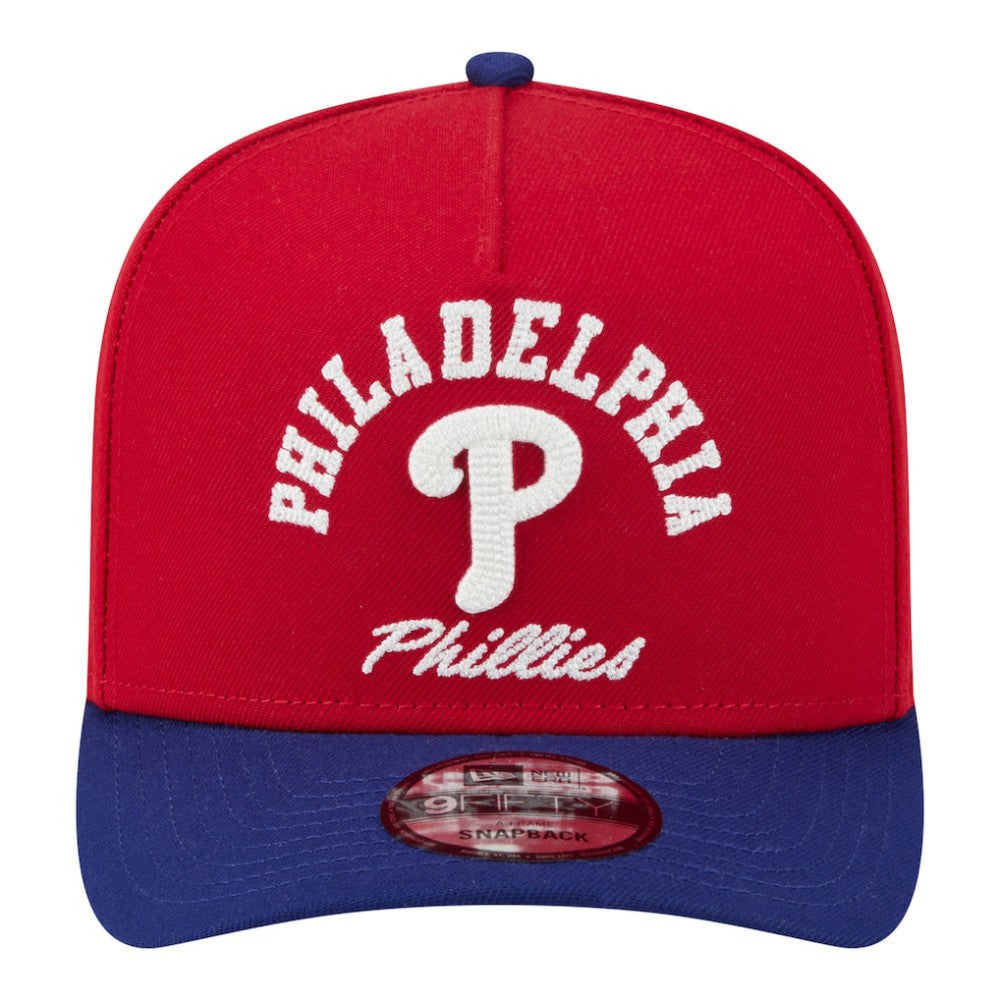 Philadelphia Phillies Arched A-Frame 9FIFTY Adjustable Hat Red/Royal