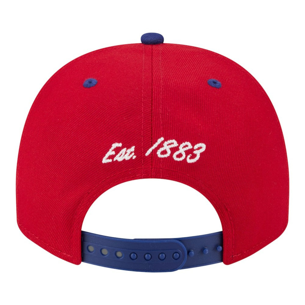 Philadelphia Phillies Arched A-Frame 9FIFTY Adjustable Hat Red/Royal