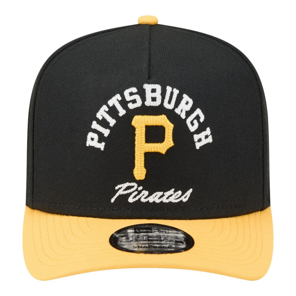 Pittsburgh Pirates Arched A-Frame 9FIFTY Adjustable Hat Black/Gold