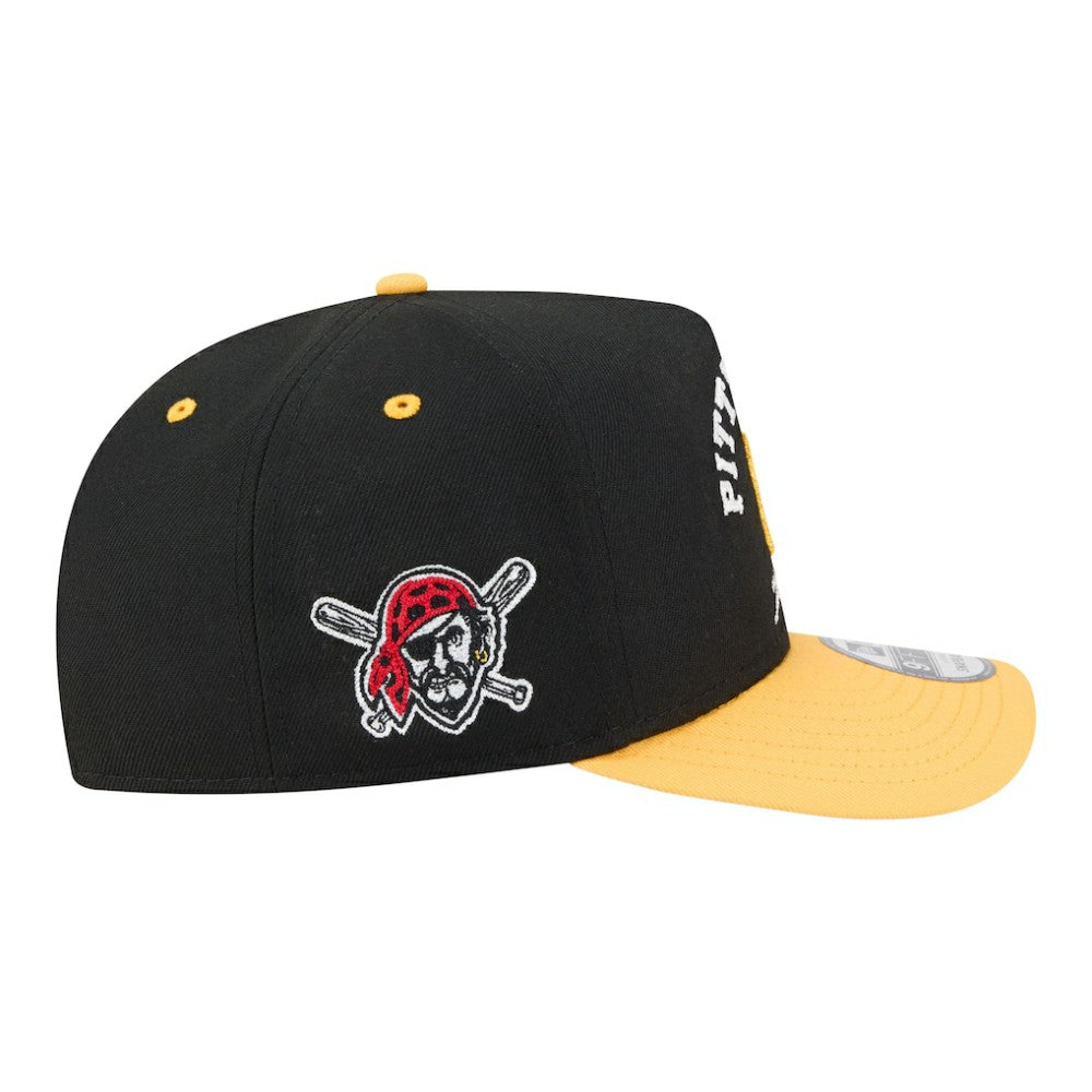 Pittsburgh Pirates Arched A-Frame 9FIFTY Adjustable Hat Black/Gold