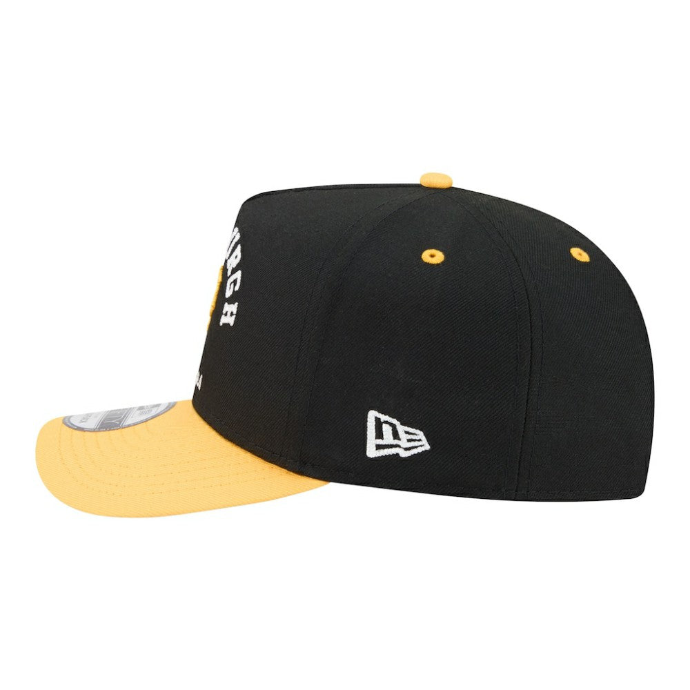 Pittsburgh Pirates Arched A-Frame 9FIFTY Adjustable Hat Black/Gold
