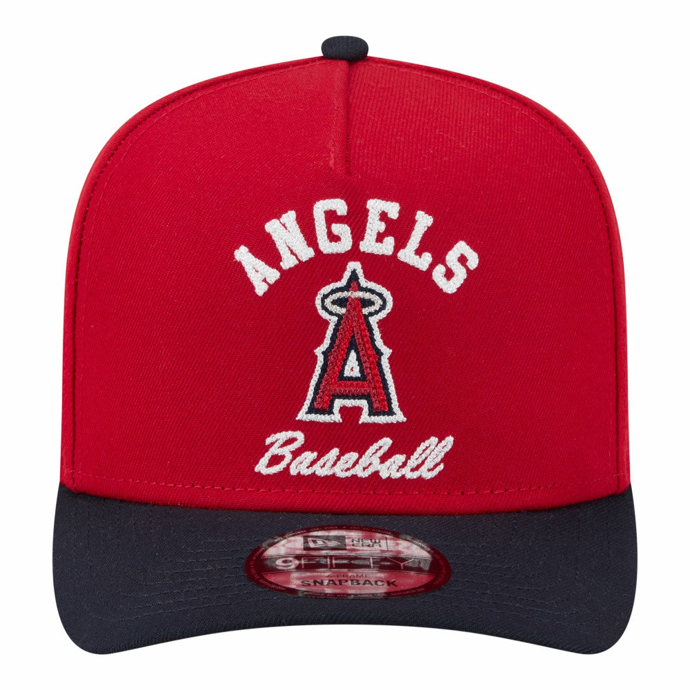 Los Angeles Angels Arched A-Frame 9FIFTY Adjustable Hat Red/Navy