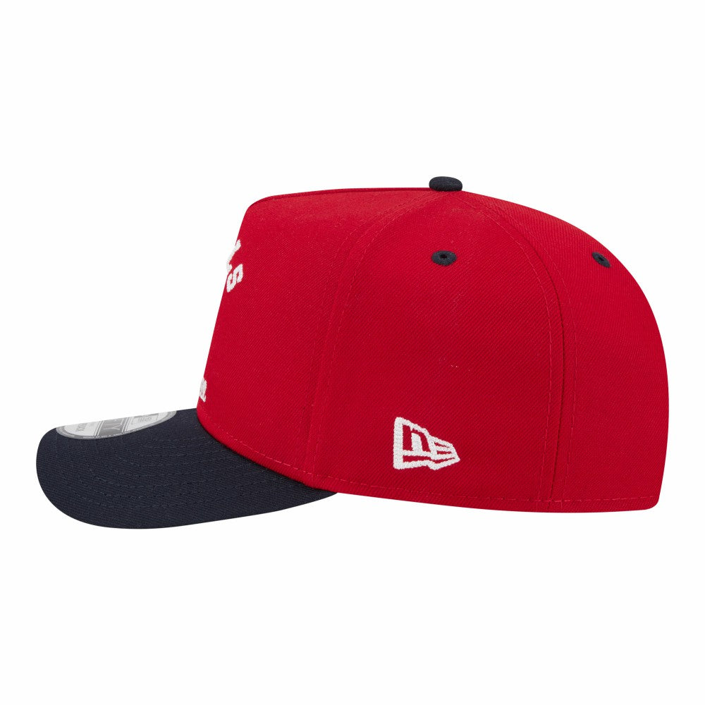 Los Angeles Angels Arched A-Frame 9FIFTY Adjustable Hat Red/Navy