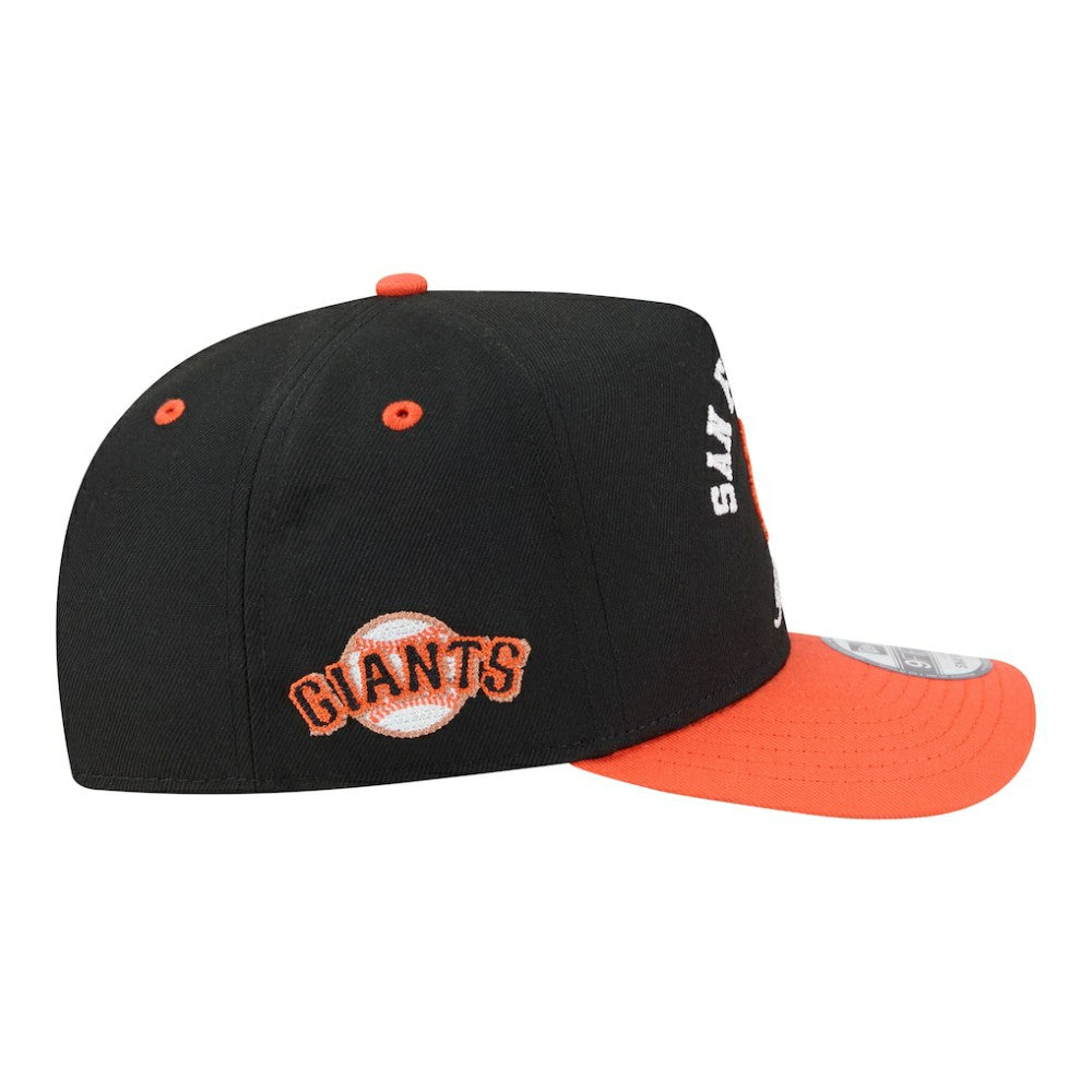 San Francisco Giants Arched A-Frame 9FIFTY Adjustable Hat Black/Orange