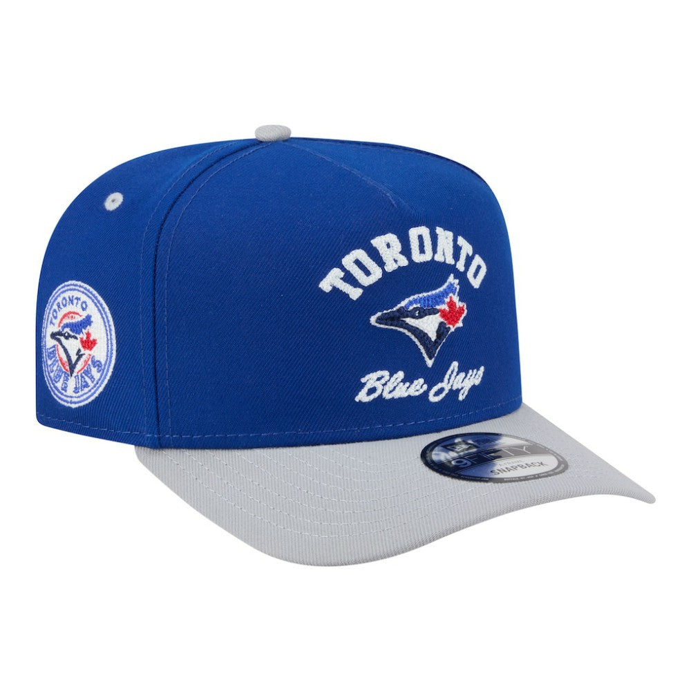 Toronto Blue Jays Arched A-Frame 9FIFTY Adjustable Hat Royal/Gray
